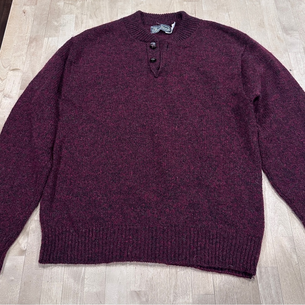 Rothco Red Crewneck Sweater Classic Knit